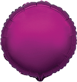 FM 18" круг Пурпурный без рисунка фольгированный шар