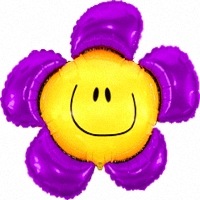 FM фигура 902548 Цветок фиолетовый МИНИ 14" фольгированный шар