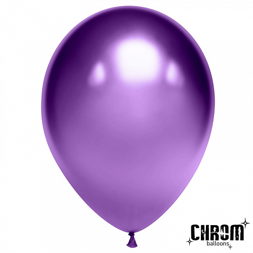 Хром 10""(23см) фиолетовый (Chrome Metallic/ Purple) 50шт/уп