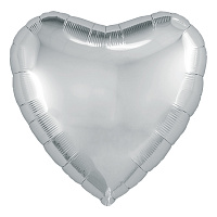 Agura сердце 19' /серебряный 758021 Фольга