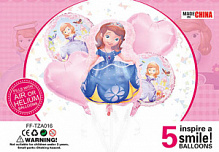 Набор шаров FF-TAZ016 "Маленькая Принцесса" 5шт.