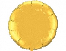 FM 18" круг Золото без рисунка фольгированный шар